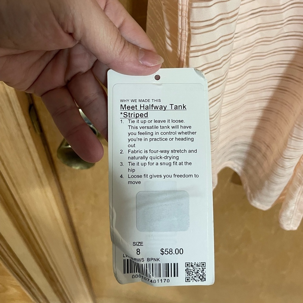 #174- LULULEMON-Meet Halfway Tank
Striped -NWT - Picture 7 of 7